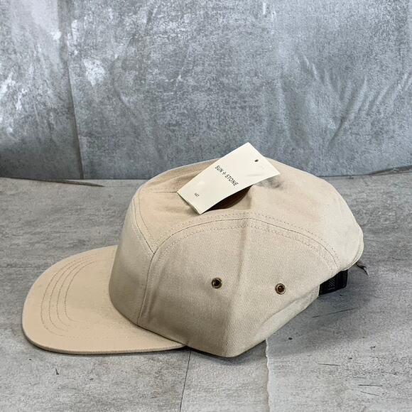 SUN+STONE Men's Brown Cord Solid Panel Adjustable Baseball Cap SZ OS - Picture 5 of 9